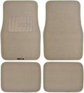 Motor Trend FatRug Premium Carpet Car Floor Mats - Thick Robust Auto Gear, Universal Fit for Your Car Truck or SUV, Beige