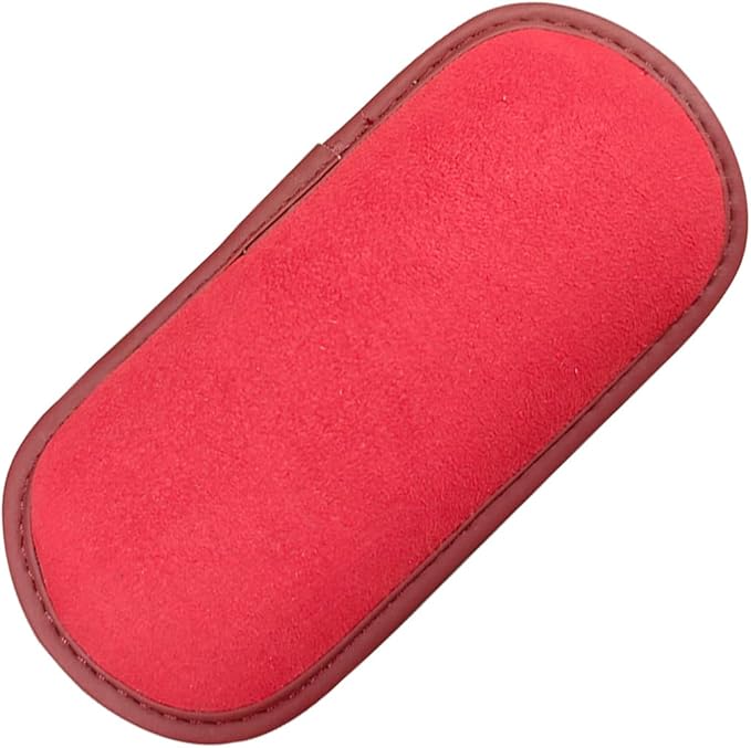 Car Door Armrest Pads, Soft Leather Memory Foam Car Center Console Pillow with Strong Adhesive, Universal Comfortable Auto Arm Rest Cushion Accessories for Elbow and Knee Support(Red)