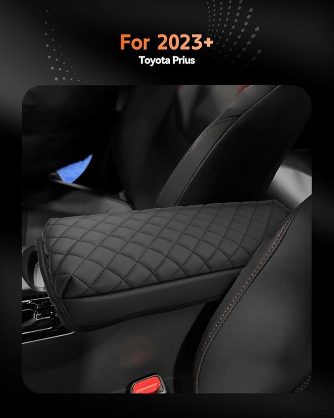 CDEFG for Toyota Prius 2023-2025 2026 Center Console Cover Armrest Box Cover for Prius (LE, XLE, Nightshade Edition, Limited) Accessories Arm Rest Protector