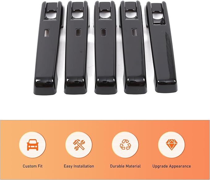Tumukiw Car Exterior Door Handle Cover Compatible with Mercedes Benz G Class W464 2025+, Car Door Handle Protector Covers Trim with Keyless-Go Anti-Scratch Decoration Accessories (Glossy Black)