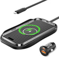 Wireless Charger for Car, Type C Wireless Fast Charging Pad,Charging Station for Multiple Devices,Adapter for iPhone 17 16 15 14 13 12 11, AirPods 3/Pro 2, Samsung S24/S23/S22