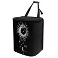 DISNIMO Galaxy Sun Moon Car Trash Can with Lid, Car Accessories Leak-Proof Waterproof Car Garbage Bin Collapsible Portable Car Storage Organizer Trash Bag for Car SUV Trucks