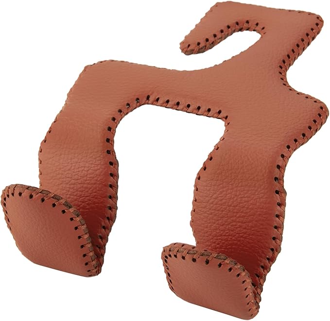 Headrest Hooks for Purses and Bags, Car Back Seat Organizer 2024 Upgraded 2 in 1 Durable Leather Hanger Holder Hook Car Interior Accessories,1-Pack,Brown