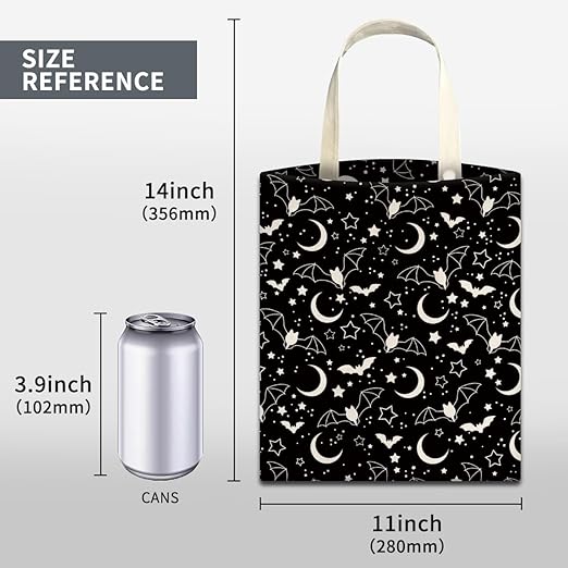 Car Trash Can, Cute Car Trash Bag, Hanging Car Organizer and Storage Bag, Trash Bin for Car Accessories, Vehicle, Travelling, Camping Cute Black White Bats