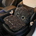 Cute Car Seat Cushion with Back Cartoon Plush Lumbar Support Pillow for Driving Seat Desk Chair Cushions for Cars Office Playroom Gaming Accessories Room Bedroom Decor