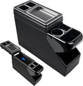 Center Console Between Seat Organizer for Minivans & SUVs - Storage Box with Cup Holders