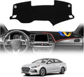 CARTIST Dashboard Cover for 2015-2019 Hyundai Sonata Accessories,4-Layer Suede Dash Mat,Non-Slip Sunshield Protector Anti-UV Anti-Glare
