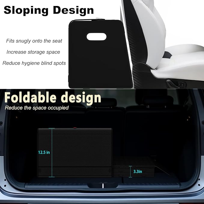 XDV Trunk Organizers, Car Organizers, Storage Solutions, and Car Storage Organizers for SUVs, Sedans, Back Seats, and Luxury Vehicles with Lid, Leather, Small, Large (Carbon Fiber, M)