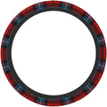 Thickened Elastic Steering Wheel Cover, Baillie of Polkemett Red Tartan Ultra, Soft, Breathable, Fit for Cars, SUVs, Trucks, Stylish Comfortable Grip