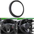 zipelo Elastic Stretch Steering Wheel Cover, Microfiber Breathable Ice Silk, Universal 15 Inch Anti-Slip Car Steering Wheel Protector, Warm in Winter and Cool in Summer for Women (Style4-Black)