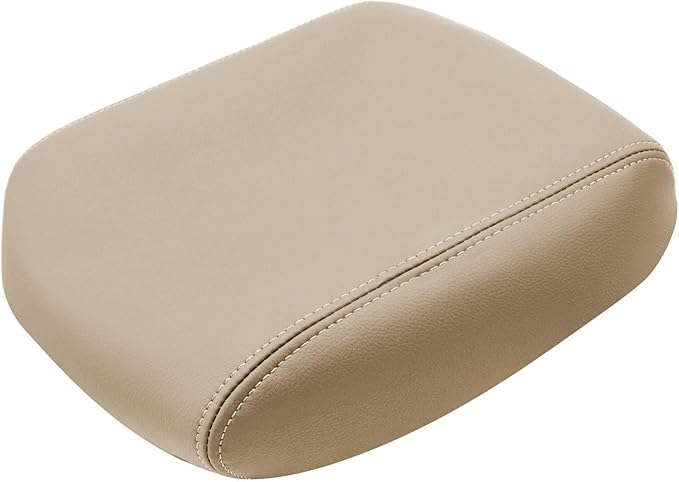 FZJDSD Beige Tan Center Console Cover Armrest Cover Replacement Compatible with Honda Pilot 2009 2010 2011 2012 2013 2014 2015