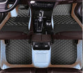 Custome Car Mats Accessories All Weather Floor mats Compatible with Automotive Floor Mats Passenger car mats (White Black)