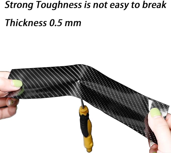 DGSL Car Door Edge Guards Door Sill Protector 5D Carbon Fiber Car Wrap Film Vinyl Automotive Wrap Film Car Door Sill Protection Film Anti-Collision Fits for Most Car (2In x 49Ft)
