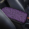 Leopard Design Universal Car Center Console Arm Rest Cushion Auto Armrest Cover Pad Protector Fit for Most Sedan SUV Truck