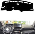 leather dashboard cover Compatible with Peugeot 4008 2021-2023，dash cover（black）