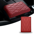 Car Armrest Covers for Jeep Grand Cherokee (WL) 2021–2025,Protection Padding Center Console Cushion Storage Box Mat Pad Cover Protector,Red