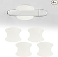 4PCS Car Door Handle Cup Scratch Protector, Car Door Handle Sticker, Scratch Auto Door Protective Film, Car Accessories Car Door Handle Protective Films Universal for Cars (White, 4PCS)