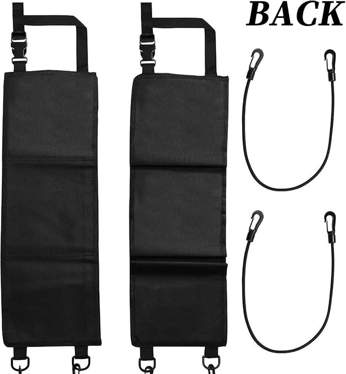 Seat Back Gun Rack, 2 Pack Truck Gun Rack Foldable Car Seat Back Gun Holder Camo Rifle Holder with Storage Pockets, Gun Sling Bag for Hunting Rifles/Shotguns, Fit Most Truck SUV
