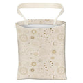 Car Trash Can, Cute Car Trash Bag, Hanging Car Organizer and Storage Bag, Trash Bin for Car Accessories, Vehicle, Travelling, Camping Cream Beige Sun