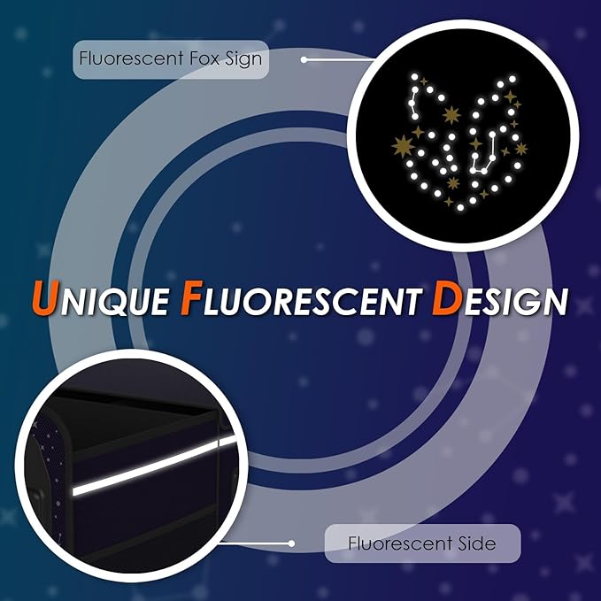 SugarFox 95L Large-Capacity Car Trunk Organizer Includes 26L Ice Pack, Fluorescent Constellation Design, Waterproof & Foldable with Adjustable Straps | For SUVs & Cars (Purple-M004)