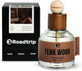 1Roadtrip Car Air Freshener - Long Lasting Essential Oil Diffuser - Aromatherapy Accessories for Men & Women - Non-Toxic Odor Eliminator - Teakwood Car Scent Diffuser 3.38 FL OZ/100ML