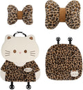 Cute Cartoon Car Seat Cushion with Back Car Neck Pillow and Lumbar Support Pillow Cute Car Seat Pillow Lumbar Pillow for Driving Fatigue Relief