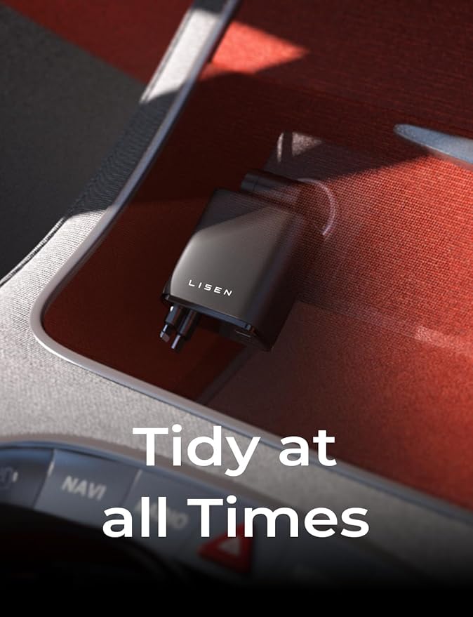 LISEN Retractable Car Charger, Lighting Deals of Today, Retractable Car Charger for iPhone 17 Pro Max Air 16 15 iPad Samsung, Valentines Day Gifts for Men Women, Car Accessories for Truck Jeep Ford