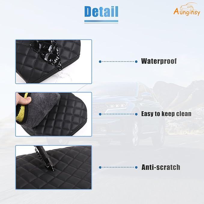 Upgraded Leather Center Console Armrest Protector Cover Compatible with Kia Sorento 2021-2025 2026, Car Arm Rest Pad Seat Box Cover Cushion Lid Protector, Waterproof Anti-Scratch Interior Accessories