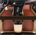 Custome Car Mats Accessories All Weather Floor mats Compatible with Automotive Floor Mats Passenger car mats (Beige Brown)