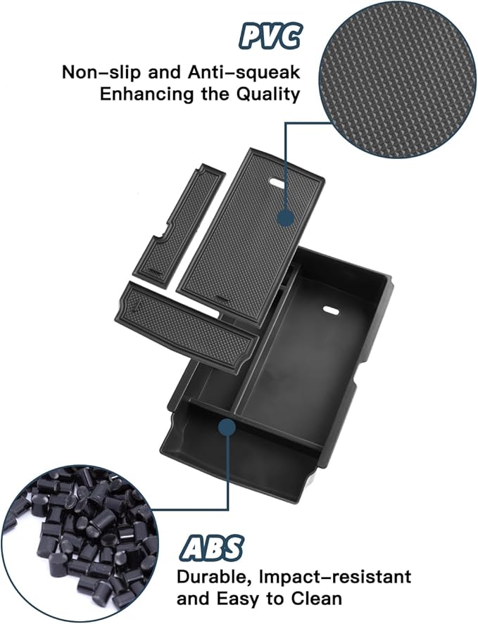 Ruiya 2026 CRV Center Console Organzier for Honda CRV 2026 Accessories ABS Material Armrest Console Glove Tray Compatible with 2026 Honda CRV LX/EX/EX-L/Hybrid(Sport/Sport-L/Sport Touring/TrailSport)
