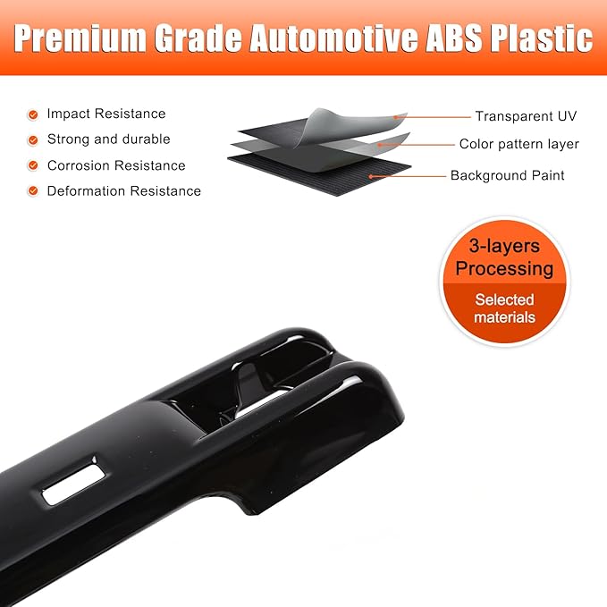 Tumukiw Car Exterior Door Handle Cover Compatible with Mercedes Benz G Class W464 2025+, Car Door Handle Protector Covers Trim with Keyless-Go Anti-Scratch Decoration Accessories (Glossy Black)