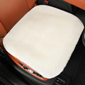 Fluffy Car Seat Cushion, Soft Comfort Faux Fur Seat Pad, Universal Driver Seat Cover, for Car Seats, Office Chairs, Home (1Pieces, White)