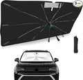 2025 Upgrade Windshield Sun Shade Umbrella Custom Fit for Volkswagen taos 2022-2025 Foldable UV Protection Car Cover, Emergency Rain Shield & Dashboard Protector - Durable Auto Accessory
