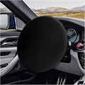 Car Steering Wheel Cover Sun Shade, Anti-Heat Steering Wheel Protector, Universal 18 Inch Auto Steering Wheel Sun Block Cover, Steering Wheel Shield Accessories for Most Car Truck SUV (Black)