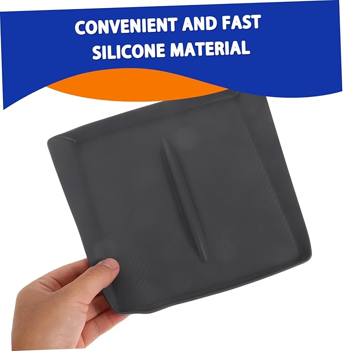 Cordless Charger Pad Slip Soft Silicone Charging Mat for Model Y Center Console Non Slip Phone Holder Durable Dashboard Organizer Charging for Vehicles