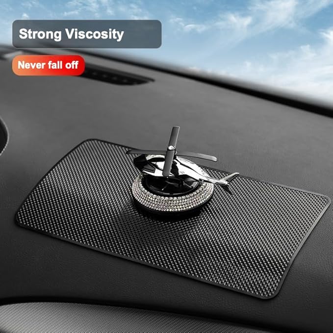 Car Dashboard Non Slip Mat,10.6"x 5.9" Universal Anti Slip Pad,Non-Slip Sticky Gripping Mat for Phones Sunglasses Radar Detector Electronic Devices and More Dashboard Accessories