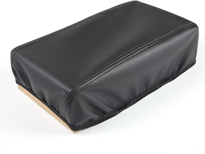 Center Console Armrest Cover for Subaru Outback 2010 2011 2012 2013 2014 Accessories, Leather Armrest Lid Cushion Pad, Armrest Seat Box Cover Mat (Black)