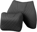 Car Pillow Car Headrest Pillow Set Sewing Leather Lumbar Waist Support Memory Foam Fit for Seat Neck Protctive Cushion Accessories Car Neck Pillow(G)