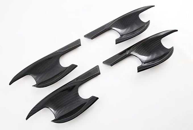 GZZHANMU Exterior Door Handle Bowl Cover Trim Fit for Honda Accord 11th 2023 2024 2025，Car Accessories Paint Scratch Protector ABS（Carbon Fiber Style）