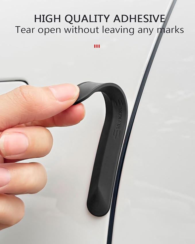 muekzu Silicone Car Door Edge Guard Trim Molding Crash Scratch Protector Scratch Guard for Car,Sedans,Truck,SUV (Black(Large Size))