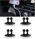4PCS Car Cable Clips USB Cable Line Clip Holder for Car, Durable Strong Adhesive Cord Cable Holder Wire Organizer, Cord Organizer Cable Management Wire Holders for Cords