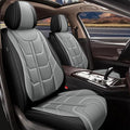 TTX LIGHTING Car Seat Covers Full Set Fit for Infiniti Q50 2014-2025 2026 Waterproof Leather 5 Seat Covers Automotive Seat Cushion Seat Protectors with Airbag Compatible (Gray)