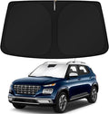 KUST Windshield Sun Shade for 2020-2024 2025 Hyundai Venue Accessories Custom Fit Sunshade Sun Visor Protector Foldable Blocks UV Rays Keep Your Car Cooler