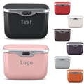 MAIBAOYUAN Custom Text Car Trash Can with Lid,Leakproof Auto Garbage Bin & Storage Organizer, Waterproof Car Trash Bag Holder with PU Leather Top for Back of Seat/Door