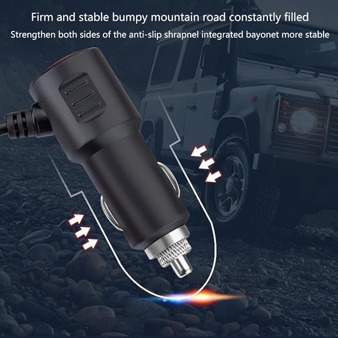 Portable Car Charger 12V/24V Power Socket Splitter Fast Charging Adapter 120W
