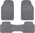 BDK MT783PLUS ProLiner Original Heavy-Duty Front & Rear Rubber Floor Mats, Gray, 3 Piece (Pack of 1)