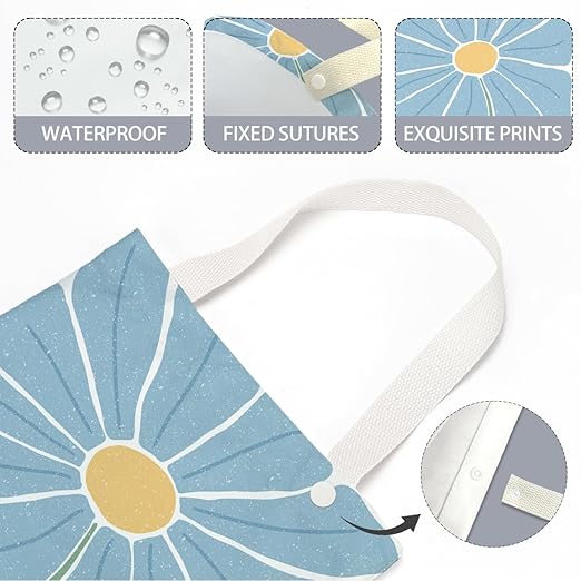 Groovy Flower Car Trash Can, Car Trash Bag Hanging, Waterproof Cars Back Seat Hanging Organizer and Storage Trash Bags for Vehicle Travelling Camping