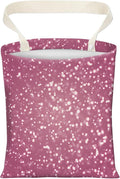 AXZOPDE Cute Car Trash Can, Hanging Canvas Car Back Seat Organizer and Storage Bag, Funny Car Trash Bag for Travelling, Outdoor Cute Pink Glitter Print