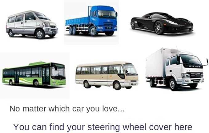 Car Van Semi Truck Trailer Bus Leather Steering Wheel Cover 15" 16" 17" 18" 19" Maximum Grip (Burgundy,50cm/19.5in)