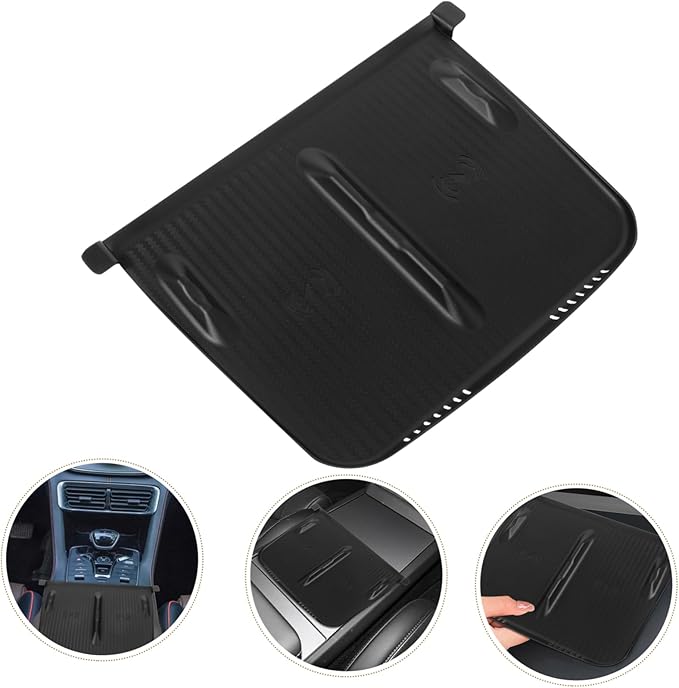 Zerodeko Center Console -Skid Charger Mat for Model Silicone Pad for Secure Phone Charging Easy Installation Upgrade Version